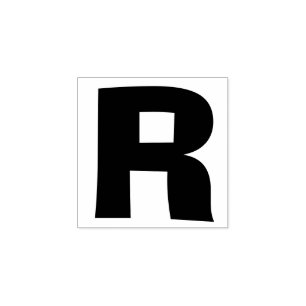 Carimbo De Borracha Escolha sua própria carta Estilo da fonte: Letra