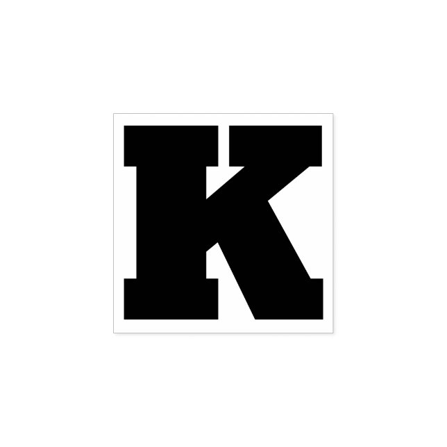 Carimbo De Borracha Escolha sua própria letra | Estilo de fonte: Alfa  (Impressão)