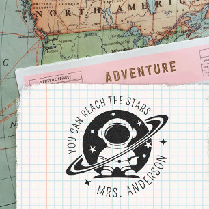 Carimbo De Borracha Espaço Bonito Que Pode Atingir O Professor De Estr