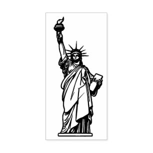 Carimbo De Borracha Estátua da Liberdade, Nova Iorque NYC ,