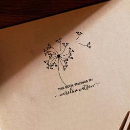 Carimbo De Borracha Este livro pertence a Dandelion Rubber Stamp 