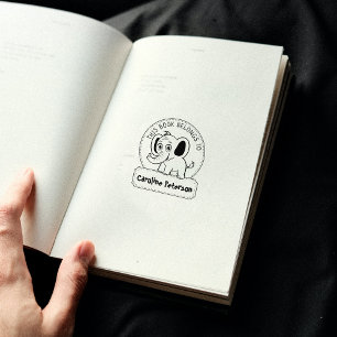 Carimbo De Borracha Este Livro Pertence A, Elefante Bonito, Livro Infa