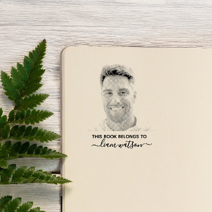 Carimbo De Borracha Este livro pertence à fotografia personalizada