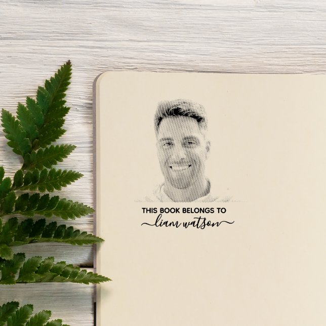 Carimbo De Borracha Este livro pertence à fotografia personalizada (Criador carregado)