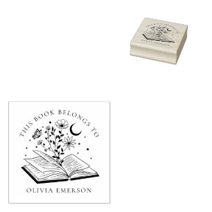 Carimbo De Borracha Este Livro Pertence A Um Livro Moderno