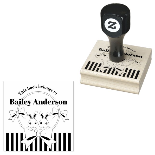 Carimbo De Borracha Este Livro Pertence Ao Livro De Crianças Bonitas (Carimbado)