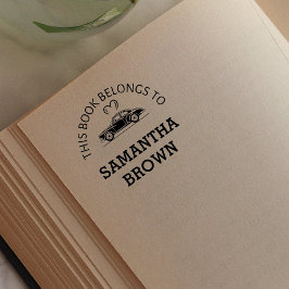 Carimbo De Borracha Este Livro Pertence Ao Nome Cardíaco