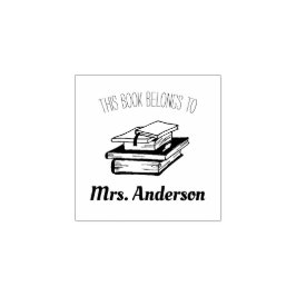 Carimbo De Borracha Este Livro Pertence Ao Nome Do Professor