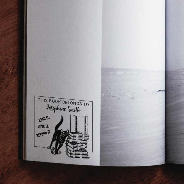 Carimbo De Borracha Este Livro Pertence, Livro De Gatos Bonitos (Criador carregado)