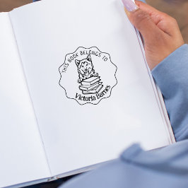 Carimbo De Borracha Este Livro Pertence, Livro De Roucos Bonitos