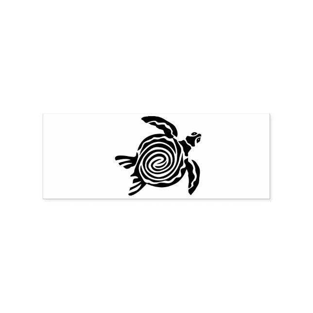 Carimbo De Borracha Estilo Tribal Turtle Thunder_Cove (Impressão)