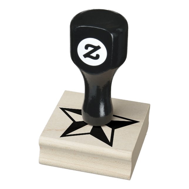 Carimbo De Borracha Estrela de Design Personalizada (Carimbo)