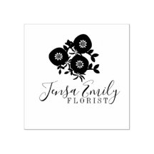 Estúdio de Artista de Logotipo de Buquê Floral Flo