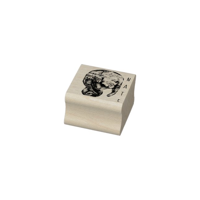 Carimbo De Borracha Etch Manatee (Carimbo)