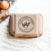 Etiqueta de Cartonagem de Ovos Frescos de Fazenda