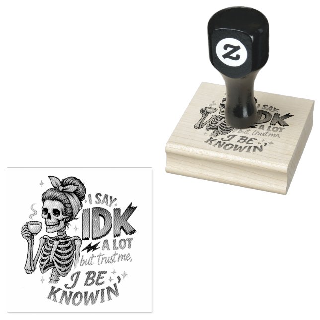 Carimbo De Borracha Eu Digo Muito... (Carimbado)