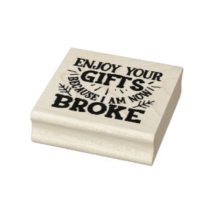 Carimbo De Borracha Eu estou quebrado