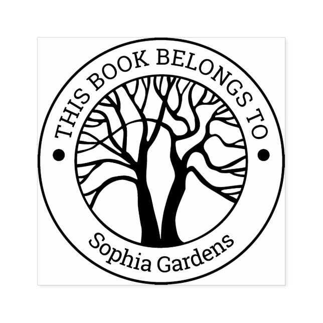 Carimbo De Borracha Ex-Libris - Árvore da Vida (Impressão)