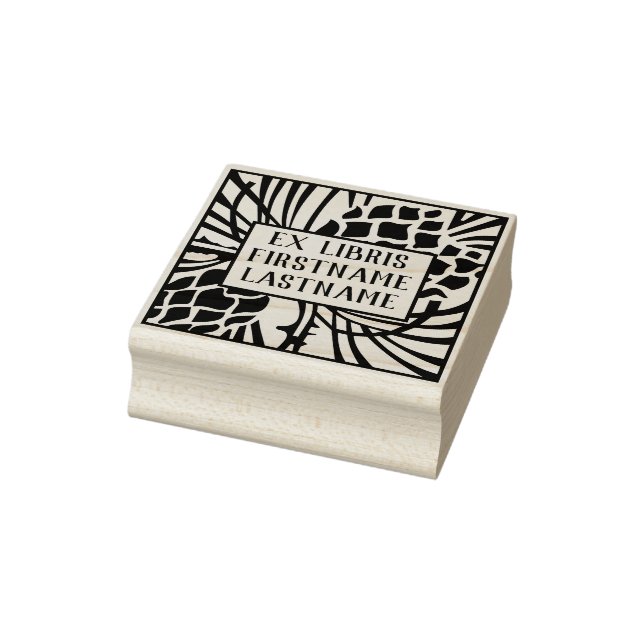 Carimbo De Borracha Ex Libris Bookplate (Carimbo)