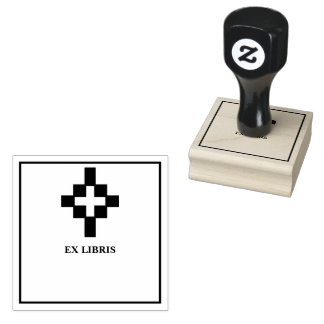 Carimbo De Borracha Ex-libris cruz