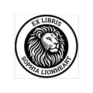 Carimbo De Borracha Ex-Libris - Leão