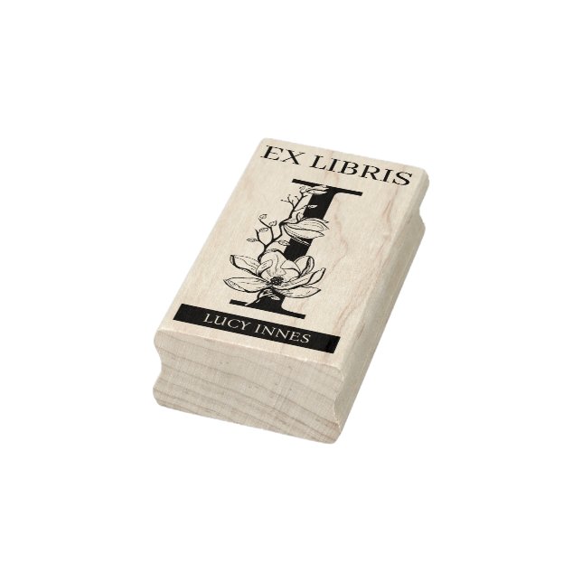 Carimbo De Borracha EX libris Livro biblioteca livraria monograma I (Carimbo)