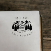 Ex-Libris País Nome Personalizado De Montanha Dese