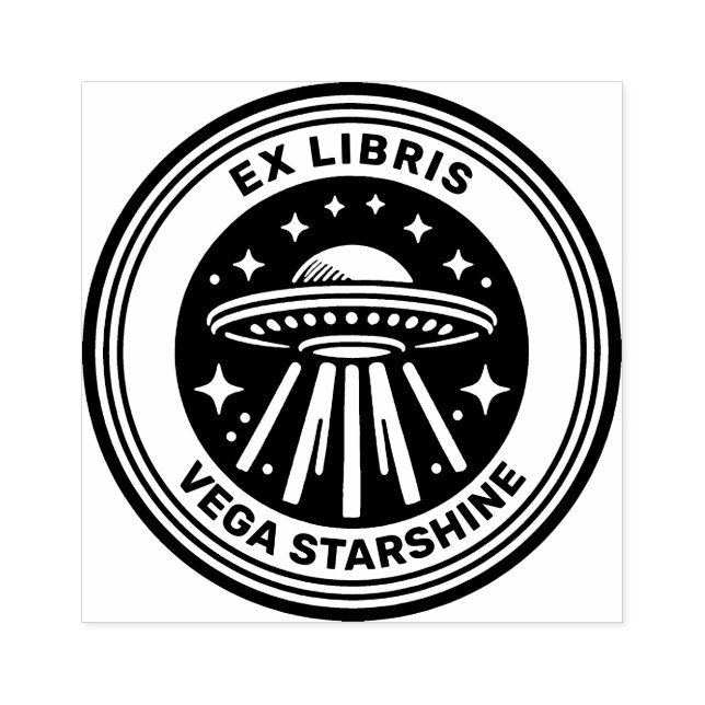 Carimbo De Borracha Ex Libris - Saqueiro Voador (Impressão)
