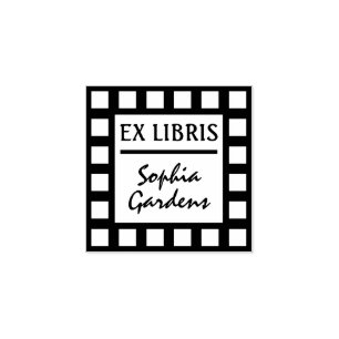Carimbo De Borracha Ex Libris Selo de Borracha Moderno