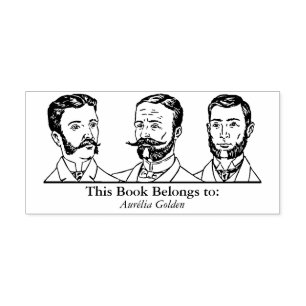 Carimbo De Borracha Ex Libris - Três Homem v3