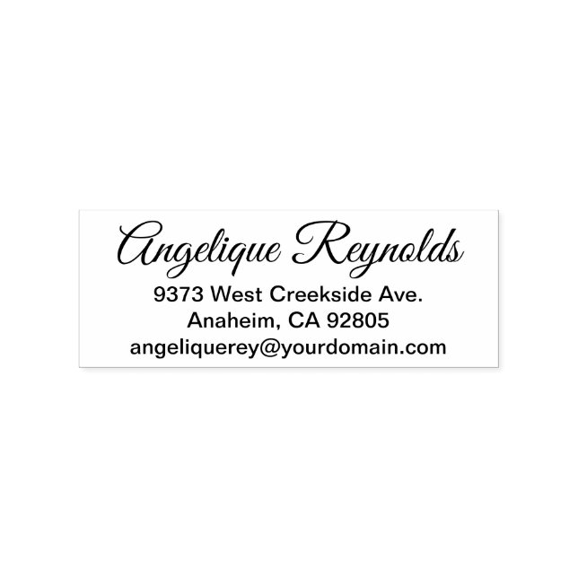 Carimbo De Borracha Excelente Vibes Endereço de devolução simples e Em (Impressão)