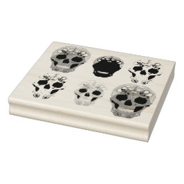 Carimbo De Borracha Explosão de Caveiras