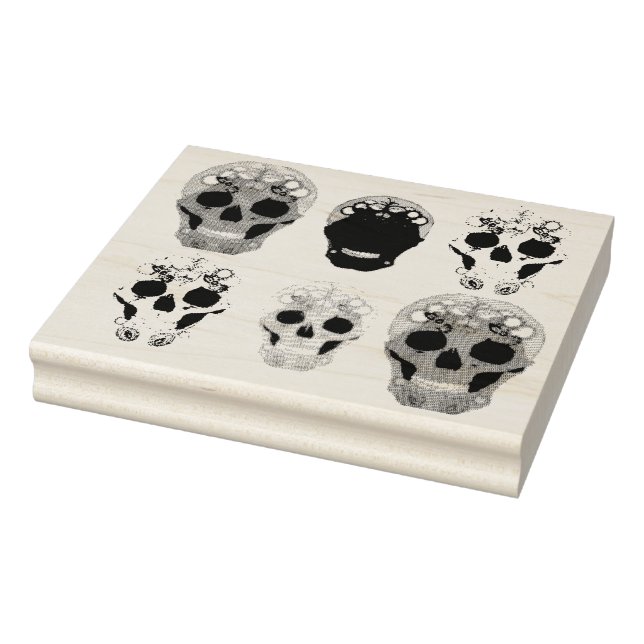 Carimbo De Borracha Explosão de Caveiras (Carimbo)