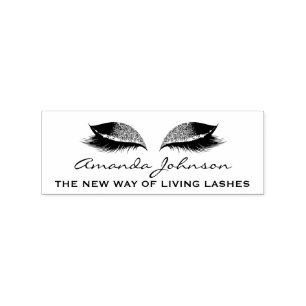 Carimbo De Borracha Eyelashes Ramal Maquiagem Artista Beleza Salão