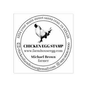Carimbo De Borracha Fábrica Simples De Ovos De Galinha