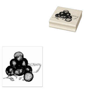 Carimbo De Borracha Falafel Balls Galinhas do Oriente Médio Egípcio