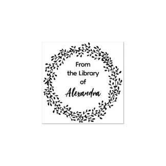 Carimbo De Borracha FALHA BOTÂNICA Da biblioteca de