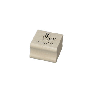 Carimbo De Borracha Fantasma e Gato Negro Fora do Dia das Bruxas