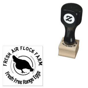 Carimbo De Borracha Farmhouse Hen Ovo Personalizado