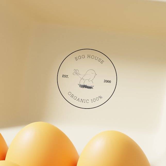 Carimbo De Borracha Farmhouse Style Egg Carton Stamp Family Business (Farmhouse Style Egg Carton Stamp Family Business)