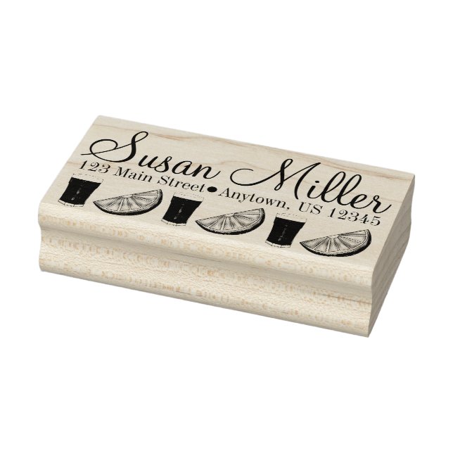 Carimbo De Borracha Fatia fresca de Fruta de sumo de laranja de laranj (Carimbo)