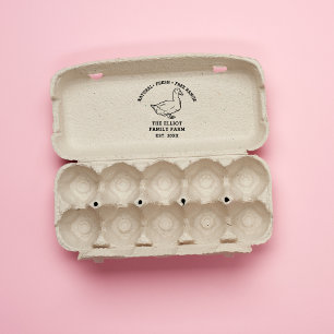 Carimbo De Borracha Fazenda Personalizada da Família Vintage