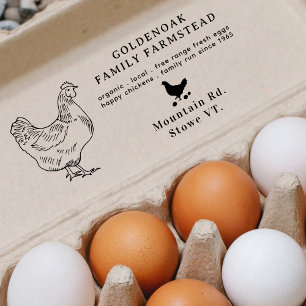 Carimbo De Borracha Fazenda Personalizada De Galinha Com Desenho Simpl