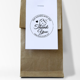 Carimbo De Borracha Fazendo Pequenas Empresas Obrigado