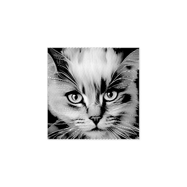 Carimbo De Borracha Feche um Cristóvão Siamês Colorido (Impressão)