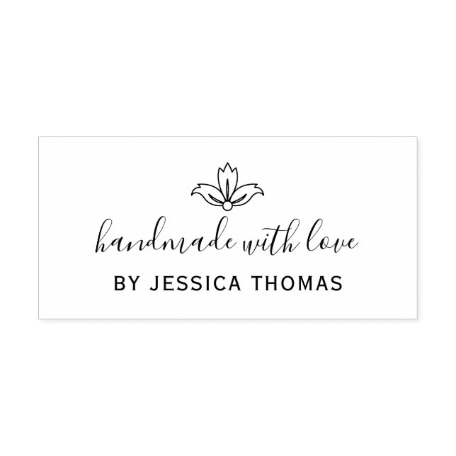 Carimbo De Borracha Feita à mão com amor (Impressão)