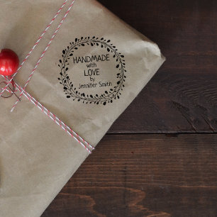 Carimbo De Borracha Feita à mão com amor,