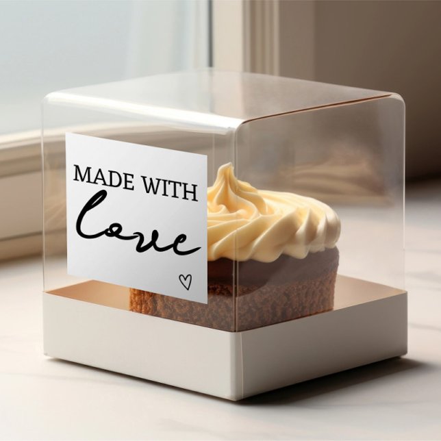 Carimbo De Borracha Feita com amor (Made with love rubber stamp from Ricaso. Great for business and personal use. Easy to use stamps. )