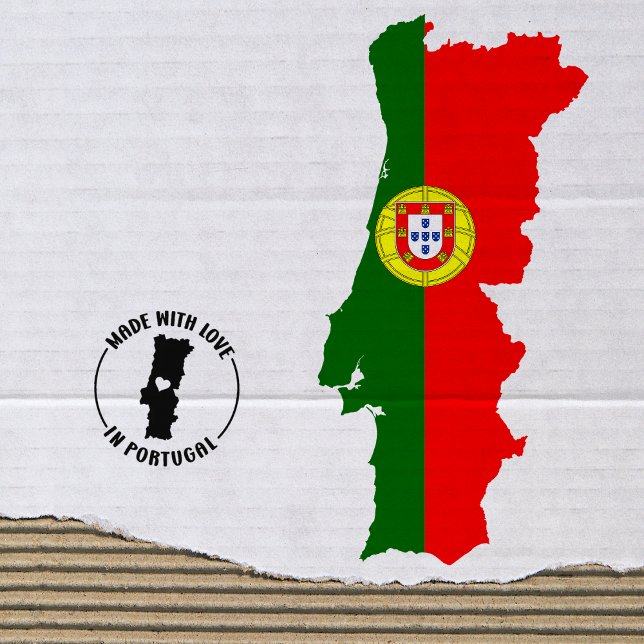 Carimbo De Borracha Feita com amor em Portugal, Pequenas Empresas, (Criador carregado)