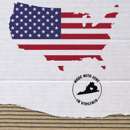 Carimbo De Borracha Feita com amor na Virgínia, Pequenas Empresas,